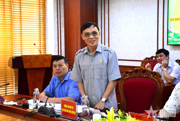 Thiếu tướng Hồ Bá Vinh, Phó trưởng ban Thường trực Ban công tác CCB Trung ương giải đáp và thông tin một số nội dung về đại hội. 