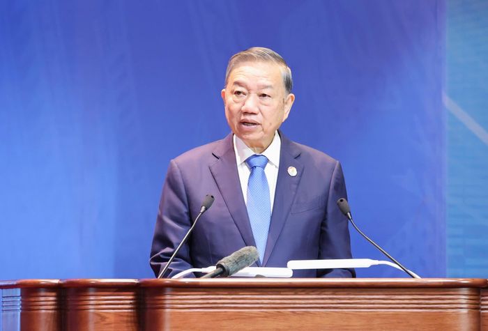  Tổng Bí thư, Chủ tịch nước Tô Lâm phát biểu chỉ đạo đại hội, sáng 4-6. Ảnh: QUANG PHÚC 