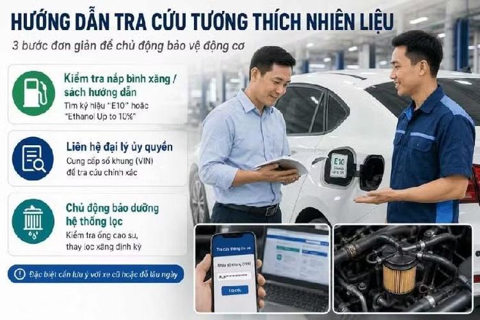 Xăng E10 không phải là bài kiểm tra đối với xe mới, mà là phép thử đối với tình trạng sức khỏe của những chiếc xe đã cũ.