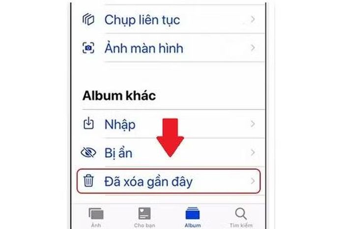 Một khu vực khác thường bị bỏ quên là thư mục “Đã xóa gần đây” trong ứng dụng Ảnh, nơi Apple lưu giữ hình ảnh và video đã xóa trong tối đa 30 ngày trước khi loại bỏ hoàn toàn, đồng nghĩa với việc hàng nghìn tệp mà người dùng tưởng đã biến mất vẫn tiếp tục chiếm dụng không gian lưu trữ quý giá.