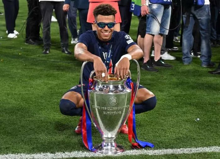 Tiền vệ Desire Doue có 2 mùa liên tiếp cùng PSG vô địch Champions League.