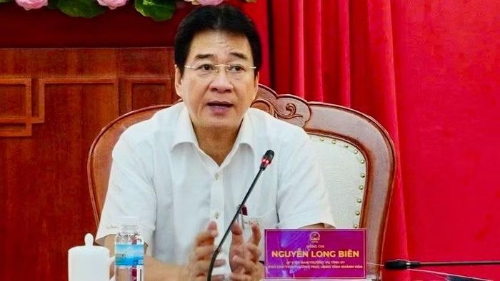 Ông Nguyễn Long Biên phát biểu chỉ đạo tại cuộc họp.