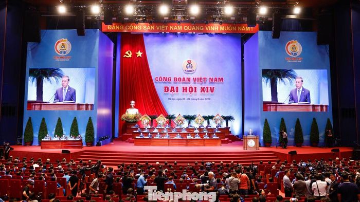  Tổng Bí thư, Chủ tịch nước Tô Lâm phát biểu tại Đại hội. Ảnh: Như Ý. 
