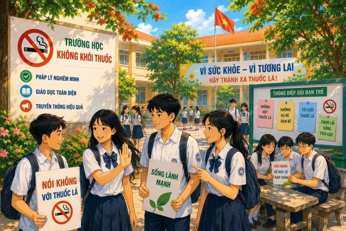 Việc hoàn thiện các quy định về phòng, chống tác hại của thuốc lá đang góp phần thúc đẩy xây dựng môi trường học đường an toàn, lành mạnh và không khói thuốc.