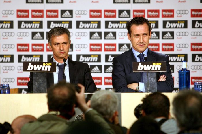 Mourinho trong lần ra mắt Real Madrid năm 2010. Ảnh: Diario AS