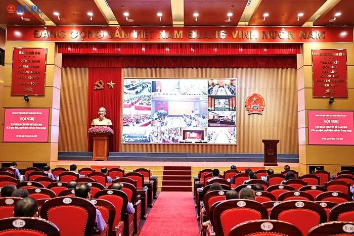  Quang cảnh Hội nghị tại điểm cầu trụ sở VKSND tối cao.