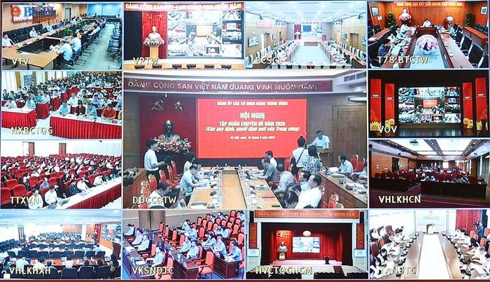  Các điểm cầu tại Hội nghị.
