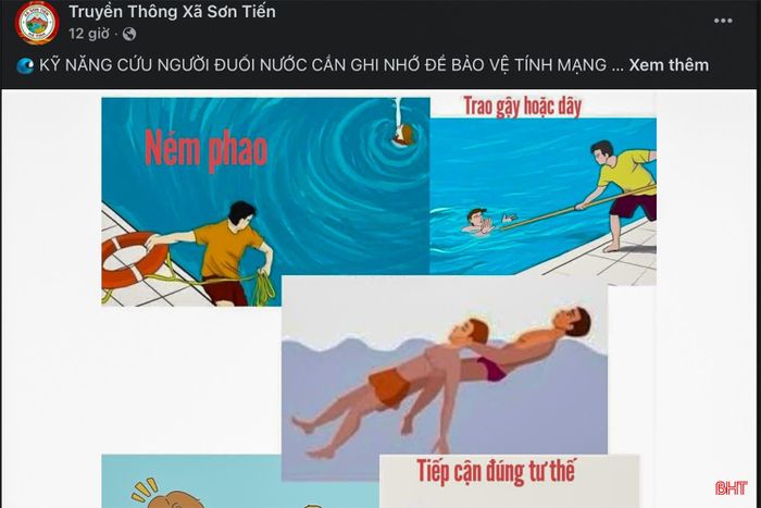 Các địa phương tăng cường tuyên truyền về phòng, chống đuối nước thông qua các trang mạng xã hội.