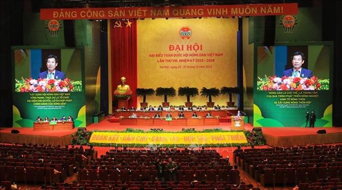 Đại hội Đại biểu toàn quốc Hội Nông dân Việt Nam lần thứ VIII, nhiệm kỳ 2023- 2028. Ảnh tư liệu: Tuấn Anh/TTXVN.