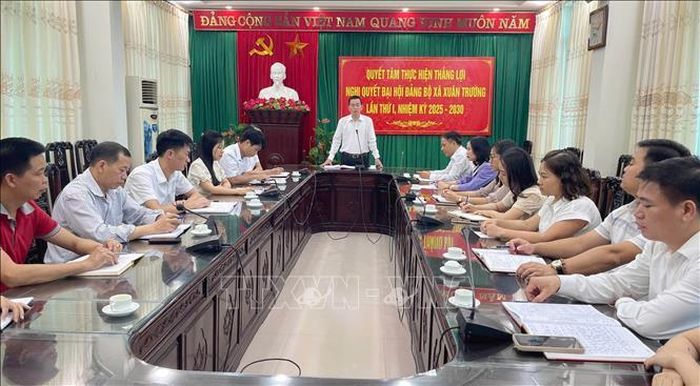 Đảng ủy xã Xuân Trường, tỉnh Ninh Bình tập trung giải quyết kịp thời những vấn đề người dân quan tâm.