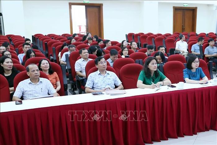 Đại biểu dự hội nghị học tập Chuyên đề năm 2026 Đảng ủy các cơ quan Đảng Trung ương tại trụ sở Thông tấn xã Việt Nam. Ảnh: An Đăng/TTXVN.