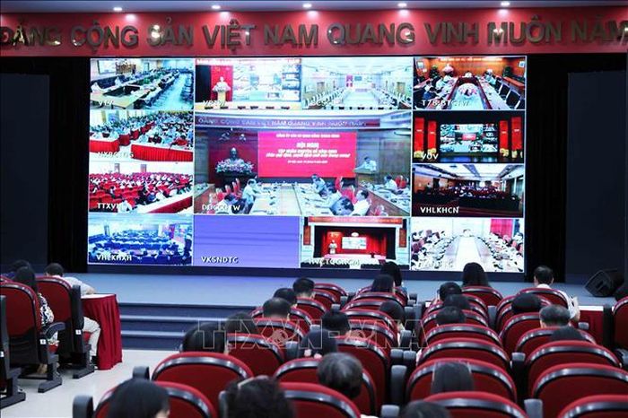 Hội nghị Học tập Chuyên đề năm 2026 Đảng ủy các cơ quan Đảng Trung ương tại trụ sở Thông tấn xã Việt Nam. Ảnh: An Đăng/TTXVN.