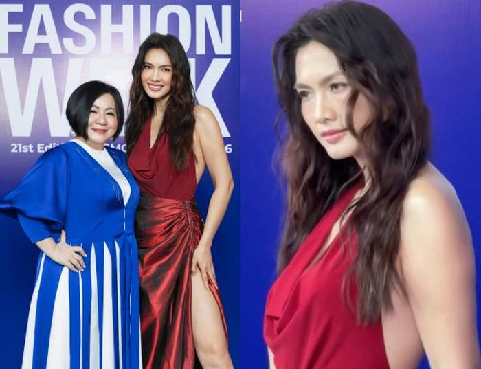 Siêu mẫu Anh Thư và bà Trang Lê - Chủ tịch Tuần lễ Thời trang Quốc tế Việt Nam.