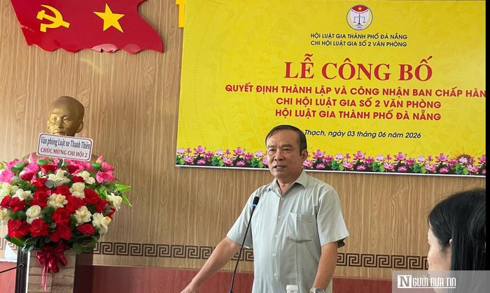 Ông Nguyễn Bá Sơn, Chủ tịch Hội Luật gia thành phố Đà Nẵng, đề nghị Chi hội Luật gia số 2 sớm ổn định tổ chức, triển khai hoạt động hiệu quả.