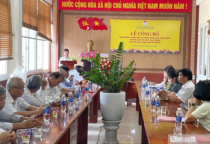 Chi hội Luật gia số 2 được thành lập với 24 hội viên, góp phần kiện toàn tổ chức Hội Luật gia thành phố Đà Nẵng.