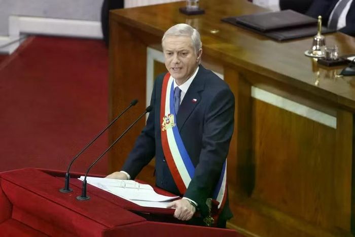 Tổng thống Chile José Antonio Kast người có đồng quan điểm với Mỹ trong vấn đề đầu tư nước ngoài vào Chile. Ảnh: Bloomberg.