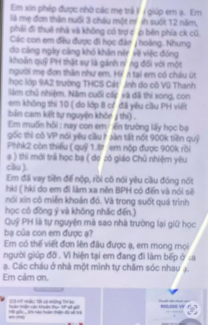 Phụ huynh nhờ cộng đồng mạng tư vấn khi bị "gây khó".