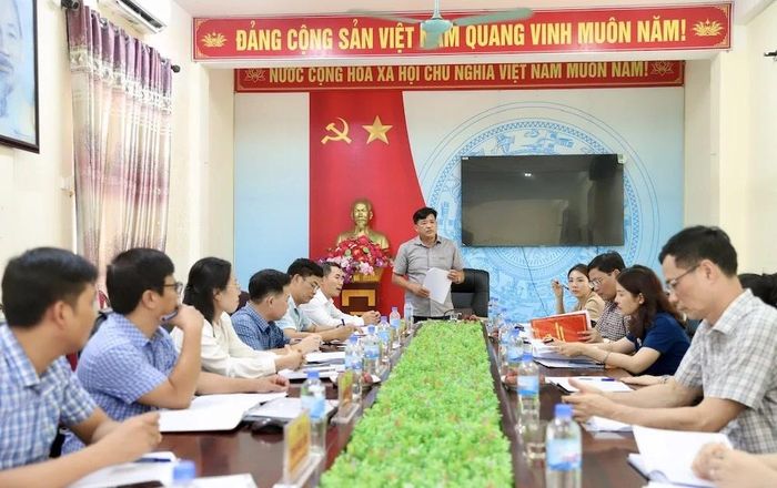 Phó Trưởng Ban Văn hóa - Xã hội HĐND tỉnh Nguyễn Tuấn Tưởng, phát biểu tại buổi làm việc.