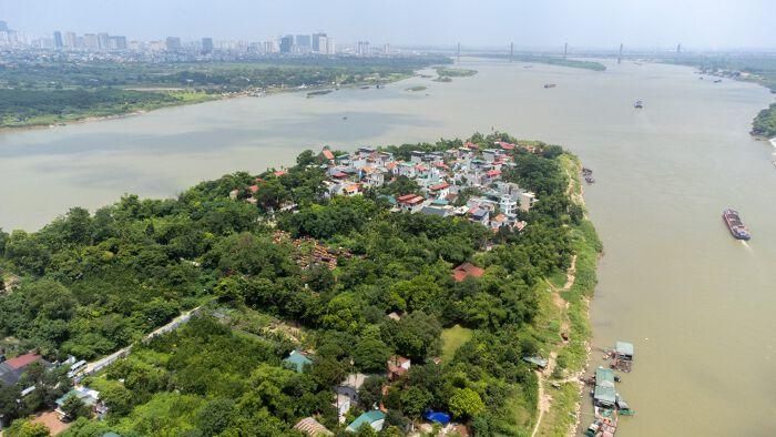 Hiện cụm công viên tại bãi sông Ngọc Thụy chưa được lập dự án chi tiết, còn trong hồ sơ đề xuất, nhà đầu tư ước tính tổng vốn hơn 23.000 tỷ đồng.