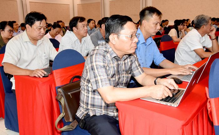 Học viên tham dự lớp tập huấn.
