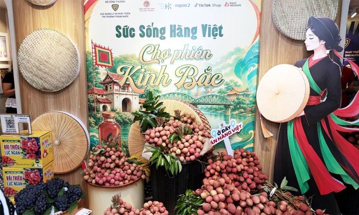  Sản phẩm vải thiều Bắc Ninh trưng bày tại chương trình. 