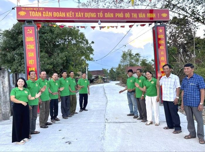 Hội Nông dân phường Bàn Thạch hoàn thành công trình bê tông hóa đường giao thông tại Tổ dân phố Thái Nam. Ảnh: NGỌC QUỐC