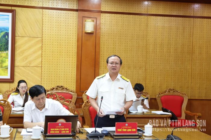 Lãnh đạo Thuế tỉnh báo cáo làm rõ kết quả một số khoản thu