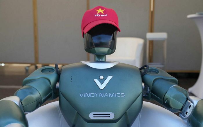 Hình ảnh về robot Dyno đội mũ Việt Nam (Nguồn: Internet)