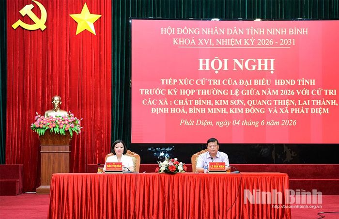 Tổ đại biểu số 3 HĐND tỉnh khóa XVI, nhiệm kỳ 2026- 2031 tiếp xúc cử tri.