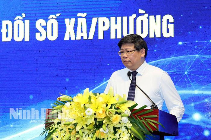 Đồng chí Hoàng Hữu Hạnh, Phó Cục trưởng Cục CĐS Quốc gia phát biểu khai mạc Hội thảo.