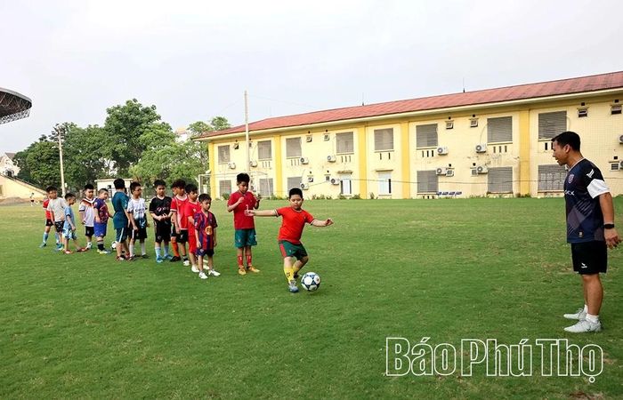 Các học viên được chia các lớp theo lứa tuổi.