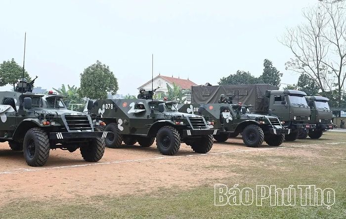Đại đội Trinh sát, cơ giới 1, Bộ CHQS tỉnh chuyển trạng thái sẵn sàng chiến đấu.
