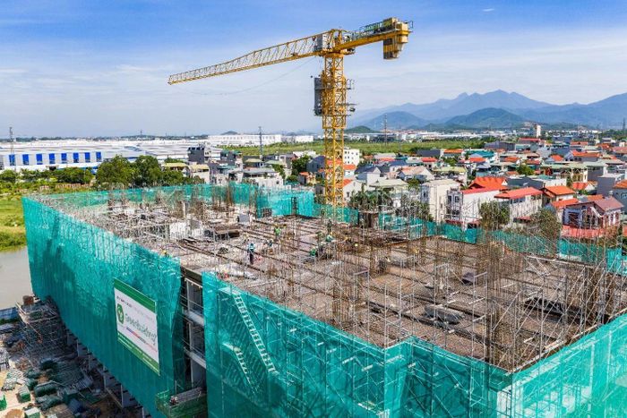 Dự án có tiến độ thi công nhanh chóng tạo niềm tin vững chắc cho khách hàng trong quyết định an cư.