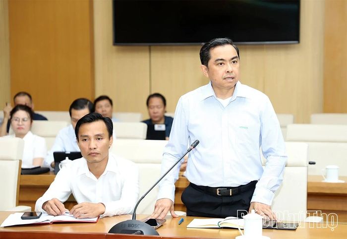 Đại diện nhà đầu tư KCN Đoan Hùng - Tập đoàn Amata phát biểu tại hội nghị.