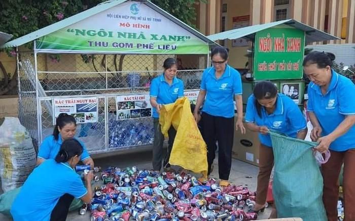 Mô hình ngôi nhà xanh, ngôi nhà sạch tại phường Hồng Tiến, TP. Phổ Yên. (ảnh: Như Ngọc)