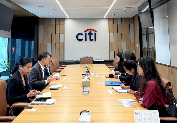 Đoàn công tác Bộ Tài chính Việt Nam làm việc với Citibank Philippines. Ảnh: Phương Oanh