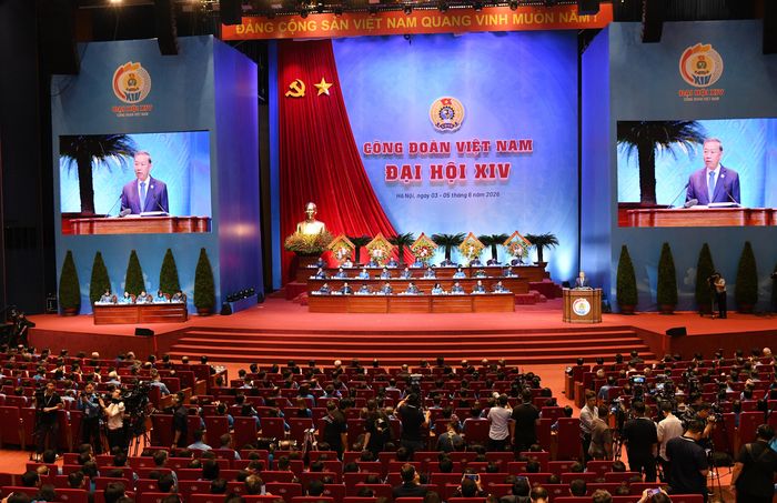 Quang cảnh Đại hội XIV Công đoàn Việt Nam