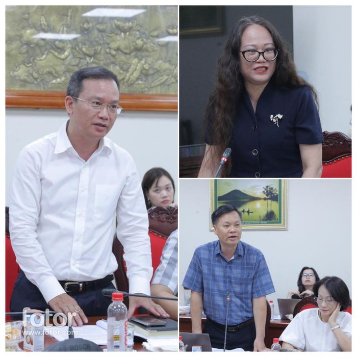 Đại diện các Cục, Vụ của Bộ Văn hóa, Thể thao và Du lịch trình bày về việc sửa đổi các luật liên quan
