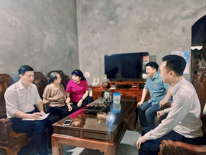 Đoàn khảo sát thực tế tại Khu tái định cư thôn Làng Ngang, xã Quảng Tân