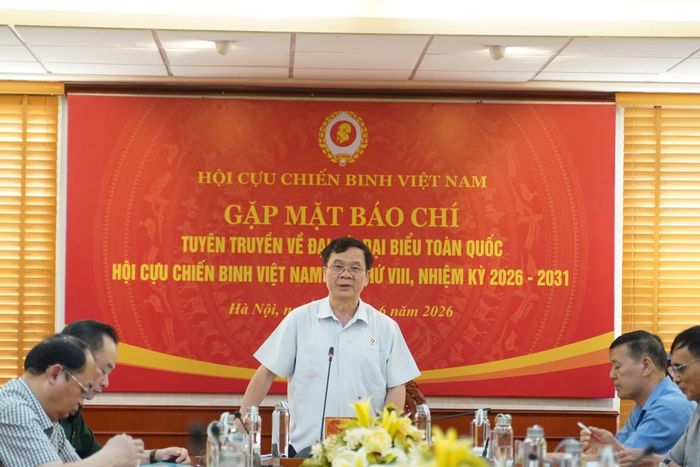 Trung tướng Khuất Việt Dũng thông tin về Đại hội đại biểu Hội Cựu chiến binh Việt Nam lần thứ VIII, nhiệm kỳ 2026 - 2031.