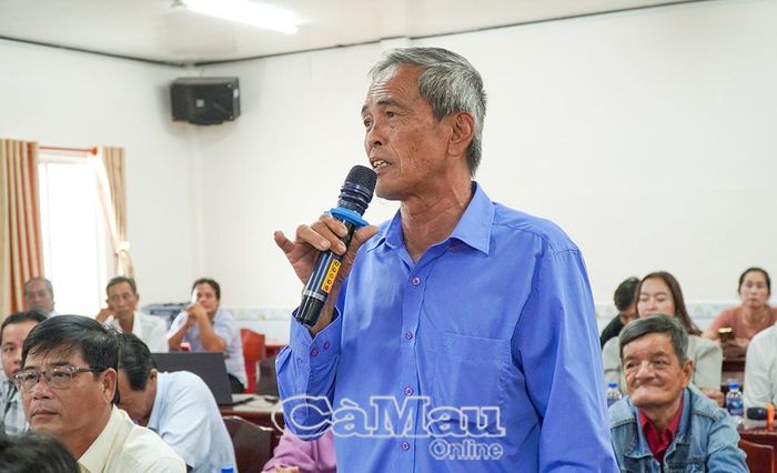 Cử tri Nguyễn Văn Bình, ấp Tân Long A, nêu những bất cập trong chi trả chế độ chính sách cho người có công.