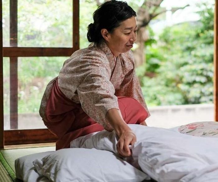 Gấp gọn sau khi dậy. Ảnh minh họa
