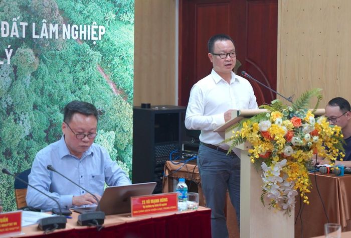 Thạc sĩ Bùi Giang Long, Phó Vụ trưởng Vụ Kinh tế ngành, Ban Chính sách, Chiến lược Trung ương nhấn mạnh vai trò của chính quyền cấp xã, nhất là trách nhiệm người đứng đầu trong quản lý, bảo vệ và phát triển rừng trong mô hình chính quyền địa phương hai cấp.