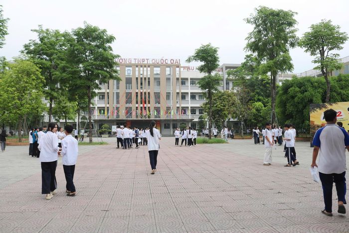 Trường THPT Quốc Oai là một điểm thi tốt nghiệp THPT năm 2026 trên địa bàn xã QUốc Oai. Ảnh: PV