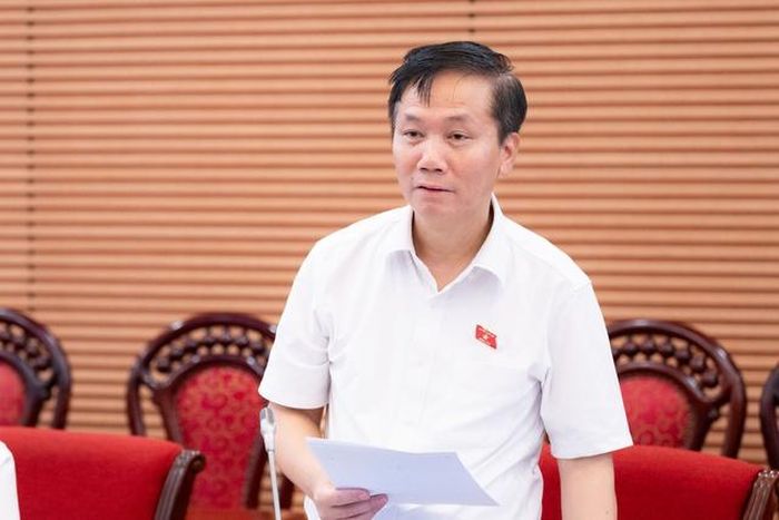 Phó Chủ nhiệm Ủy ban Văn hóa và Xã hội Lâm Văn Đoan phát biểu kết luận.