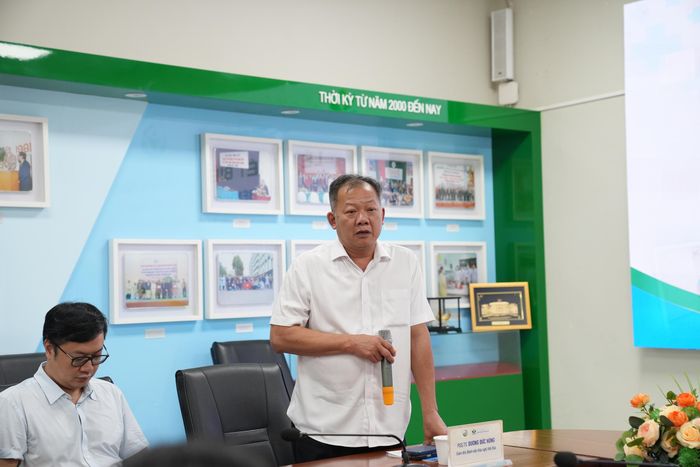 TS.BS Dương Đức Hùng - Giám đốc Bệnh viện Hữu nghị Việt Đức phát biểu.