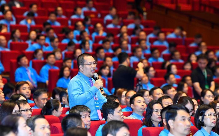 Tiến sĩ Kỹ thuật Lê Đình Lương, Phó Hiệu trưởng Trường Đại học Công nghệ TP. HCM tại Đại hội. Ảnh: Quang Vinh