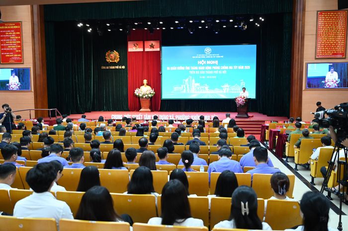  Ban Chỉ đạo phòng, chống ma túy TP Hà Nội tổ chức Hội nghị ra quân hưởng ứng tháng hành động phòng chống ma túy 2026. Ảnh: Xuân Trung. 