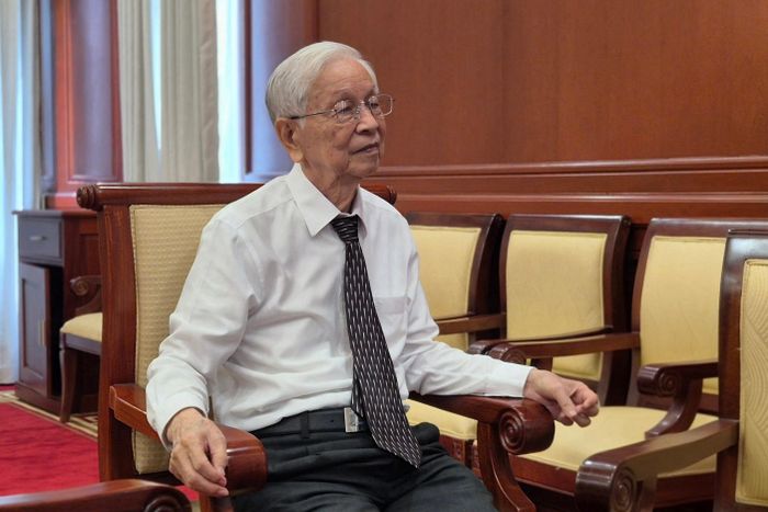  Ông Phạm Chánh Trực - nguyên Phó trưởng ban Ban Kinh tế Trung ương, nguyên Phó bí thư Thường trực Thành ủy TP.HCM - tham gia hội thảo. Ảnh: Đức An. 