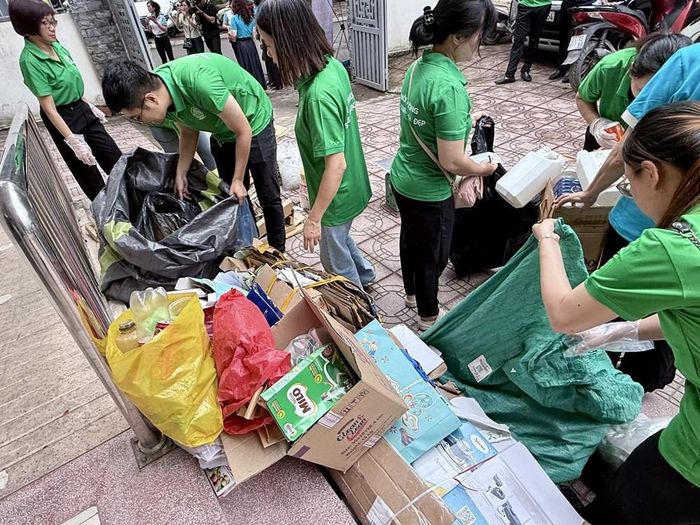 Rất nhiều đồ tái chế được thu gom